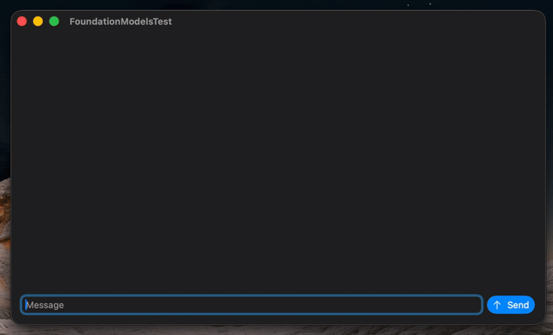 Foundation models example with streaming